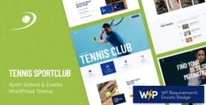 Tennis SportClub – Sports Events Theme