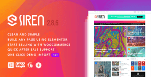 Siren – News Magazine Elementor WordPress Theme