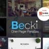 Becki – Creative Parallax One Page HTML Template