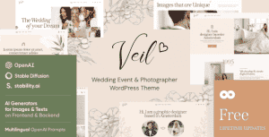Veil – Wedding & Photographer WordPress Theme