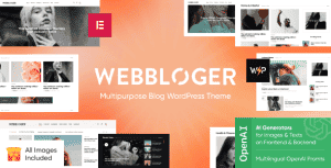 Webbloger – Multipurpose Blog WordPress Theme