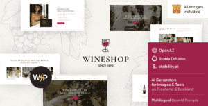 WineShop – Food & Wine Store WordPress Theme