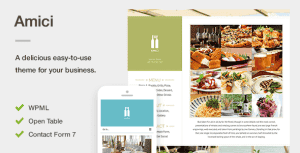 Amici – A Flexible & Responsive Restaurant or Cafe Theme for WordPress