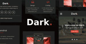 Dark – Multipurpose Mobile Template
