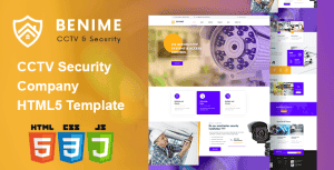 Benime – CCTV Surveillance Service HTML5 Template