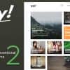 Izzy – An Unconventional Blog WordPress Theme