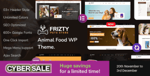 Frizty – Pet Shop WooCommerce Theme + RTL