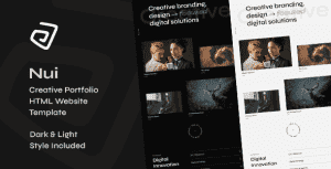 Nui – Creative Portfolio Showcase HTML Website Template