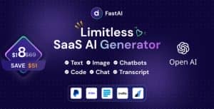 FastAi – SaaS AI Content Voice Text Image Chat & Code Generator