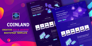 Coinland – ICO landing page & ICO Crypto Template