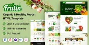 Frutin – Organic & Healthy Food HTML Template