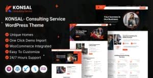 Konsal – Corporate Business & Consulting WordPress Theme