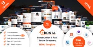 Konta – Construction & Real Estate Company HTML Template