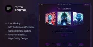 MetaPortal – NFT Portfolio and Landing Page
