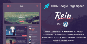 Rein – Minimal Lightweight Dark Theme for WordPress