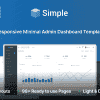 SimpleAdmin – Minimal Admin & Dashboard Template