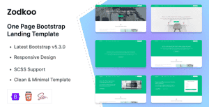 Zodkoo – Bootstrap Landing Page Template