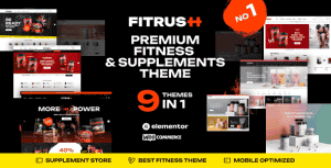Fitrush – Fitness and Health Supplements WordPress Theme