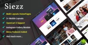 Siezz – Multi-purpose OpenCart 3 Theme ( Mobile Layouts Included)