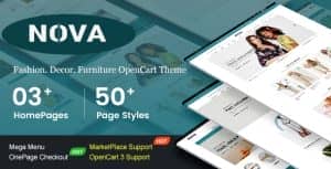 Nova – Responsive Fashion & Furniture OpenCart 3 Theme with 3 Mobile Layouts Included