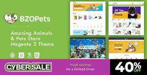 BzoPets – eCommerce Animals & Pets Store Magento 2 Theme