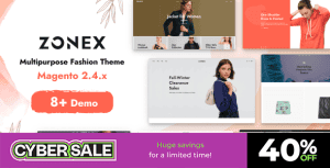 Zonex – Minimalist Responsive Magento 2 Fashion Theme