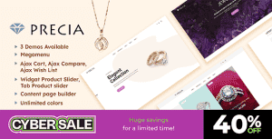 Precia – Jewelry eCommerce Magento 2 Theme