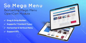 So Mega Menu – Drag & Drop | Responsive OpenCart 4.0.x & OpenCart 3.x Module