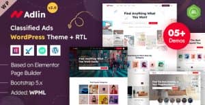 Adlin – Classified Ads Listing Elementor WordPress Theme