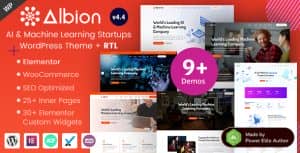 Albion – Artificial Intelligence & Machine Learning Startup WordPress Theme