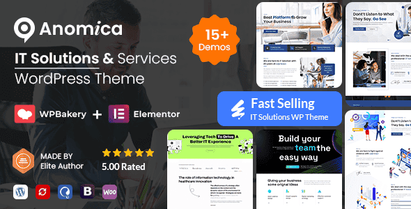 Anomica – IT Solutions and Services WordPress Theme + RTL