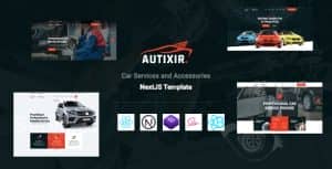 Autixir – Car Services & Auto Mechanic NextJS Template with Accessories Shop