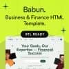 Babun – Business & Finance Responsive HTML5 + RTL Template
