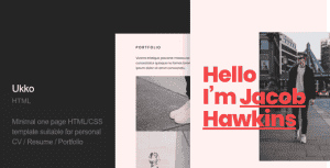 Ukko – Personal Portfolio HTML Template