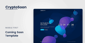 CryptoSoon – Coming Soon Template