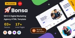 Bonsa – SEO Digital Marketing Agency Bootstrap 5 Template