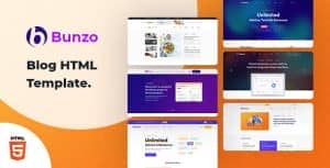 Bunzo – Blog Bootstrap 5 HTML Template