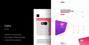 Caliris – Responsive One Page HTML Template
