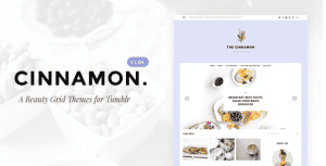 Cinnamon | Casual Grid Tumblr Theme