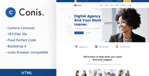 Conis – Business And Finance HTML Template