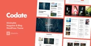 Codate – Modern Magazine and Blog WordPress Theme