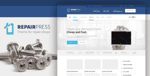 RepairPress — WordPress Theme for Electronics, Mobile and Tech Repair Businesses