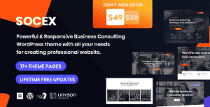 Socex – Business consulting & Finance WordPress theme