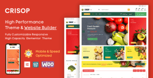 Crisop – Grocery & Organic Food Shop Elementor WooCommerce Theme