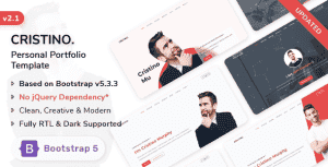 Cristino – Personal Template (Bootstrap 5)