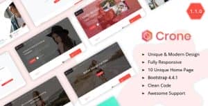 Crone – Creative Multipurpose Landing Page Template