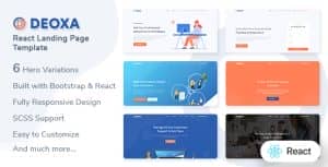 Deoxa – React Landing Page Template