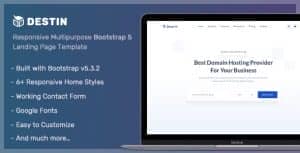Destin – Bootstrap 5 Landing Page Template