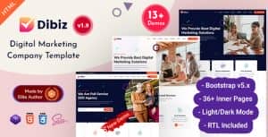 Dibiz – SEO Digital Marketing & IT Company Bootstrap 5 Template