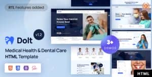 Dolt – Medical Health & Dental Care Bootstrap 5 Template